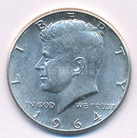 Amerikai Egyesült Államok 1964. 1/2$ Ag "Kennedy" T:1-  USA 1964. 1/2 Dollar Ag "Kennedy" C:AU  Krause KM#202 - Non Classés