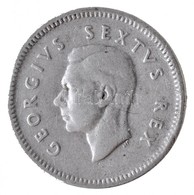 Dél-Afrika 1949. 3p Ag "VI. György" T:2- South Africa 1949. 3 Pence Ag "George VI" C:VF - Ohne Zuordnung