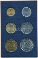 Izrael 1971. 1A-1L Forgalmi Sor Műbőr Tokban T:1,1- Patina Israel 1971. 1 Agora - 1 Lira Coin Set In Faux Leather Case C - Ohne Zuordnung