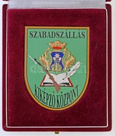 ~1990. "Szabadszállás Kiképző Központ" Festett Fém Plakett Eredeti Tokban (91x71mm) T:1 - Ohne Zuordnung