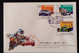 MAC1179-Macau FDC With 3 Stamps - 40th Anniversary Of The Macau Grand Prix - Macau - 1993 - FDC