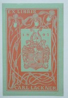 Ex-libris Illustré Fin Du XIXème - CARL LACKNER - Bookplates