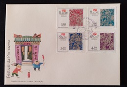 MAC1183-Macau FDC With 4 Stamps - Practices And Customs - Spring Festival - Macau - 1994 - FDC