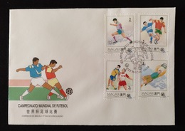 MAC1185-Macau FDC With 4 Stamps - Football World Cup - Macau - 1994 - FDC