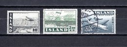 Islandia   1947-1959  .-   Y&T  Nº   22-28-30   Aéreos - Luchtpost