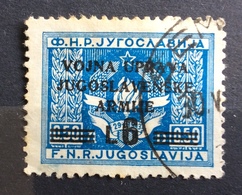 LITORALE SLOVENO - AMMINISTRAZIONE MILITARE JUGOSLAVIA _ L. 6 Usato - Occ. Yougoslave: Littoral Slovène