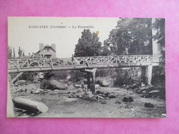 CPA 29 PONT AVEN LA PASSERELLE ANIMEE - Pont Aven