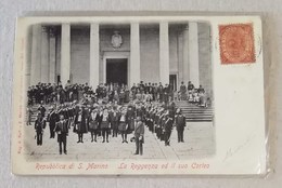 Cartolina Ricordo Della Repubblica Di San Marino Per Firenze Affrancata Con 2cent. 1894/99 - Covers & Documents