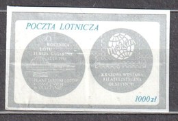 Poland 1991 Plane Label - Unused - Unclassified