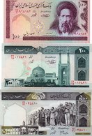 IRAN 100,200,500 RIALS 2004,5 P-140,136,137 UNC - Irán
