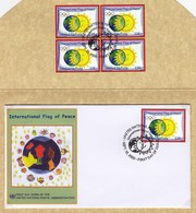 United Nations New York 2000 / International Flag Of Peace, Earth, Sun / FDC, Stamps Folder - Briefe U. Dokumente