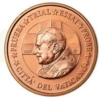Vatican, Euro Cent, Benoit XVI, 2007, Unofficial Private Coin, FDC, Copper - Essais Privés / Non-officiels