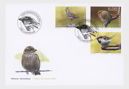 Luxembourg 2020 - Rare Birds FDC - Nuevos