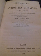 Dictionnaire Des Antiquités Romaines Et Grecques ANTHONY RICH Firmin Didot 1861 - Diccionarios