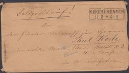 1864. Feldpostbrief SEEHAUSEN ALTM 11 3 To Unteroffizier Paul Kock Im Mobilen Branden... () - JF321207 - Schleswig-Holstein