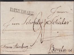 1794. DÆNNEMARK To Bordeaux Via Hamburg From Copenhagen.  Postage Marking 90. Franco ... () - JF321224 - ...-1851 Prephilately