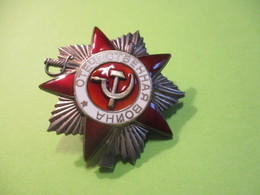 Médaille/Empire Soviétique/Ordre De La Guerre Patriotique/ Bronze Argenté Cloisonné émaillé / 1942      MED372 - Russia