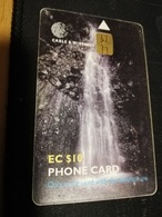 ST VINCENT & GRENADINES   $10,- CHIPCARD WATERFALL Fine Used Card  ** 355** - Saint-Vincent-et-les-Grenadines