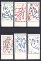 Czechoslovakia 1963 Olympic Games 1964 Mi#1432-1437 Mint Never Hinged - Unused Stamps