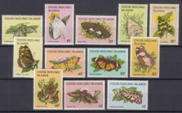 Cocos Islands 1982 Butterflies, 12 Stamps From Set Mi#88-103 Mint Never Hinged - Cocos (Keeling) Islands