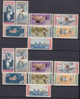 Dominican Republic 1958 Olympic Games 1956 Mi#660-667 A And B Mint Never Hinged - Dominican Republic