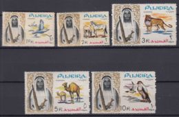 Fujeira 1964 Animals Key Stamps Mi#14-18 A Mint Never Hinged - Fujeira