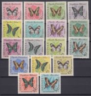 Guinea 1963 Butterflies Mi#183-199 Mint Never Hinged - Guinea (1958-...)