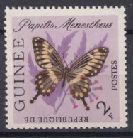 Guinea 1963 Butterflies Mi#189 Mint Never Hinged - Guinea (1958-...)