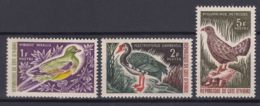 Ivory Coast 1963 Birds Mi#299-301 Mint Never Hinged Short Set - Ivory Coast (1960-...)