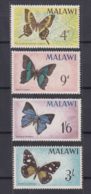 Malawi 1966 Butterflies Mi#37-40 Mint Never Hinged - Malawi (1964-...)
