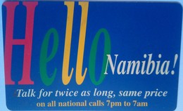 Hello Namibia N$10 Talk For Twice As Long  "( Blue Rev ) - Namibie