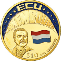 Monnaie, Liberia, Ecu Luxembourg, 10 Dollars, 2001, SPL, Cupro-nickel - Liberia