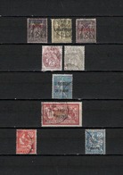 9 TIMBRES LEVANT OBLITERES DE 1885 à 1921     Cote : 24,80 € - Oblitérés