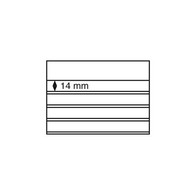 Einsteckkarten Standard PVC 158x113 Mm, 4 Klare Streifen Mitschw. Karton, 100er-Pack - Verzamelmapjes