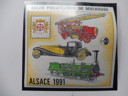 France Souvenir Cnep 13 Alsace 1991 Train Voiture   ** Parfait Etat - CNEP