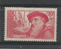 FRANCE 1937 YT 344 Neuf* VERSO : Défauts Aminci Et Traces Album  /Auguste RODIN Et Le PENSEUR - Unused Stamps