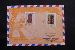 POLYNÉSIE - Enveloppe Illustrée De Mataura - Tubuai En 1983 Pour Papeete, Affranchissement Plaisant - L 55967 - Covers & Documents