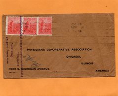 Argentina Old Cover Mailed To USA - Briefe U. Dokumente