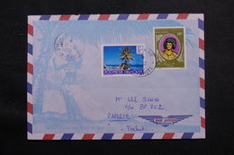 POLYNÉSIE - Enveloppe En 1981 Pour Papeete, Affranchissement Plaisant - L 55987 - Covers & Documents