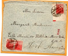 Argentina Old Cover Mailed To USA - Cartas & Documentos