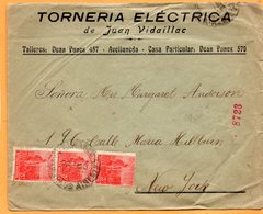 Argentina Old Cover Mailed To USA - Covers & Documents