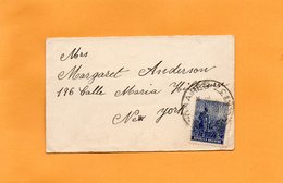 Argentina Old Cover Mailed To USA - Briefe U. Dokumente