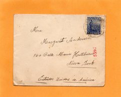 Argentina Old Cover Mailed To USA - Covers & Documents