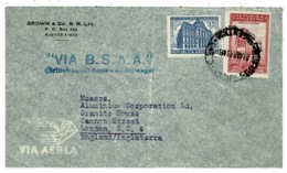 Ref 1343 - 1948 Airmail Cover Argentina To London By British South America Airways B.S.A.A. - Luftpost
