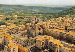 04-FORCALQUIER- LA PLACE DU BOURQUET ET L'EGLISE - Forcalquier