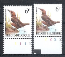 BELGIE * Buzin * Nr 2459 P6a  Plaatnr 1+2 * Postfris Xx - Otros & Sin Clasificación