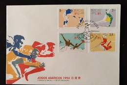 MAC1188-Macau FDC With 4 Stamps - Asian Games 1994 - Macau - 1994 - FDC