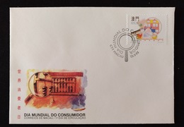 MAC1195-Macau FDC With 1 Stamp - World Consumer Day - Macau - 1995 - FDC