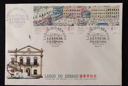 MAC1199-Macau FDC With 4 Stamps - Senate Square - Macau - 1995 - FDC