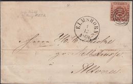 1860. 114 + ELMSHORN 1 12 1860 To Altona.  4 S KGL POST FRIM. Beautiful Holst. Eisenb... () - JF321276 - Cartas & Documentos